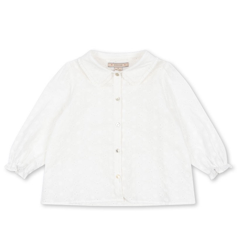 Lacey Collar Shirt | Optic White