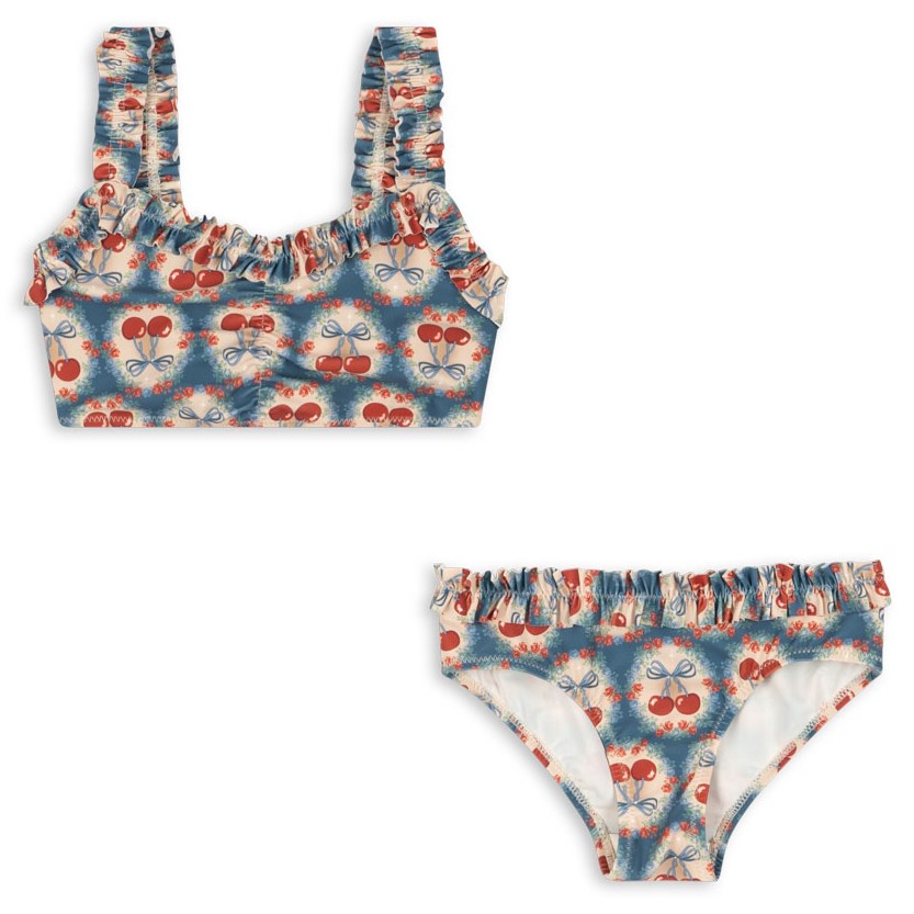 Maya Bikini | Cherry Bow Blue