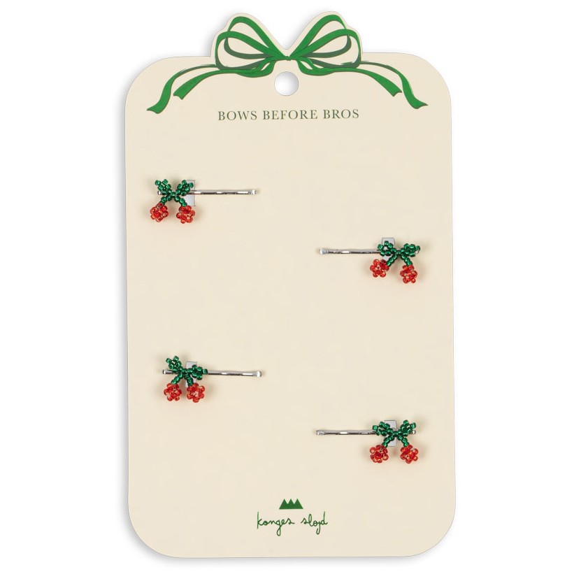 4 Pack Mini Cherry Hair Pin