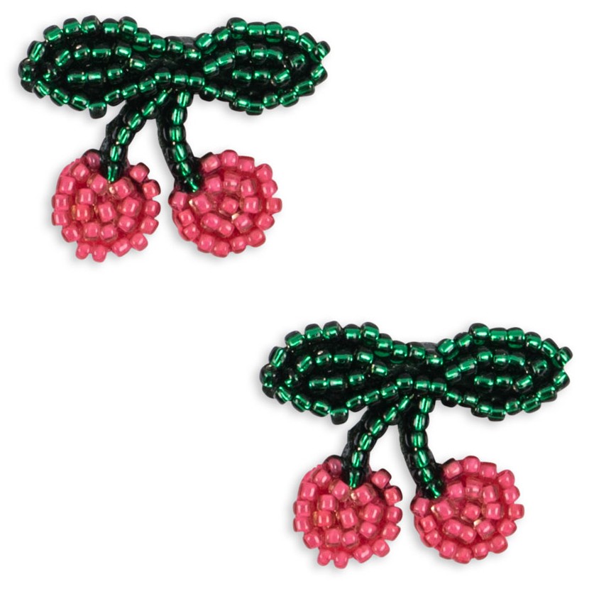 2 Pack Pearly Hair Clips Cherry