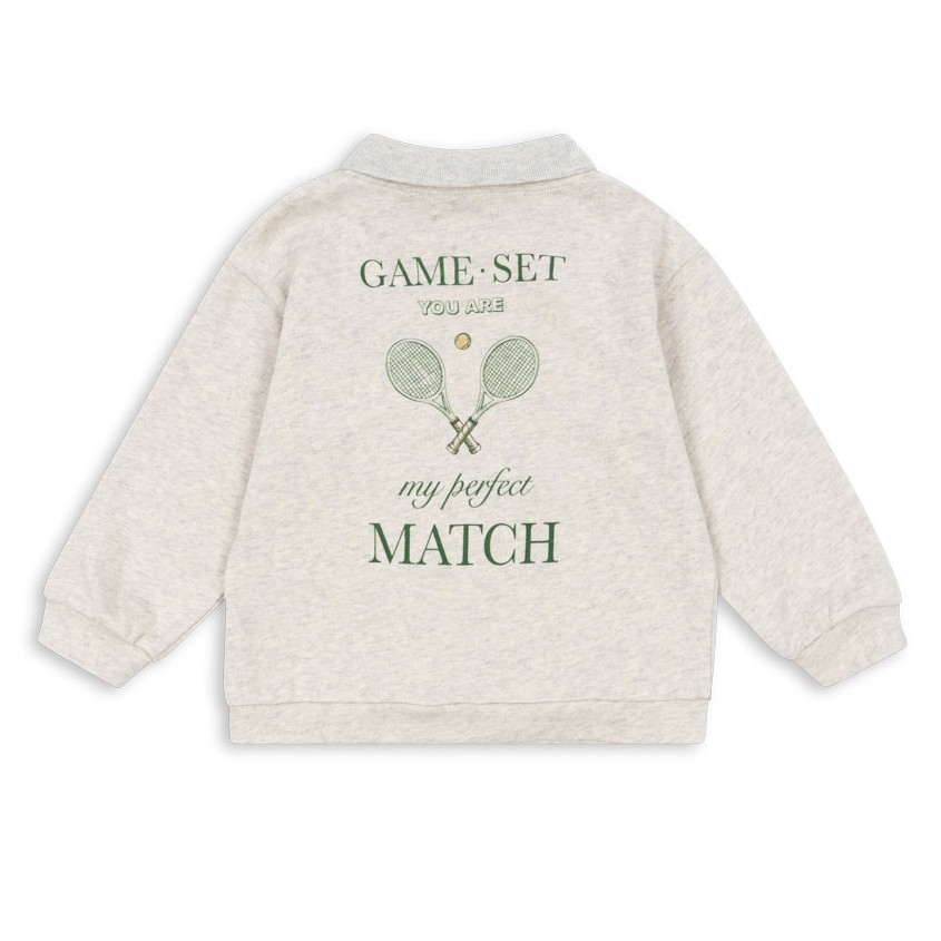 Spotty Polo Off White Melange