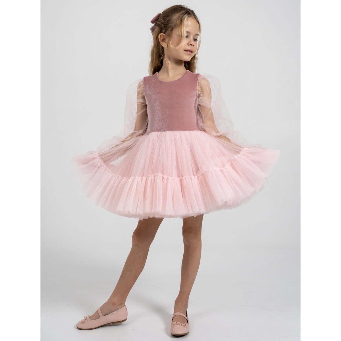 Grace Pink Rose Tutu Dress
