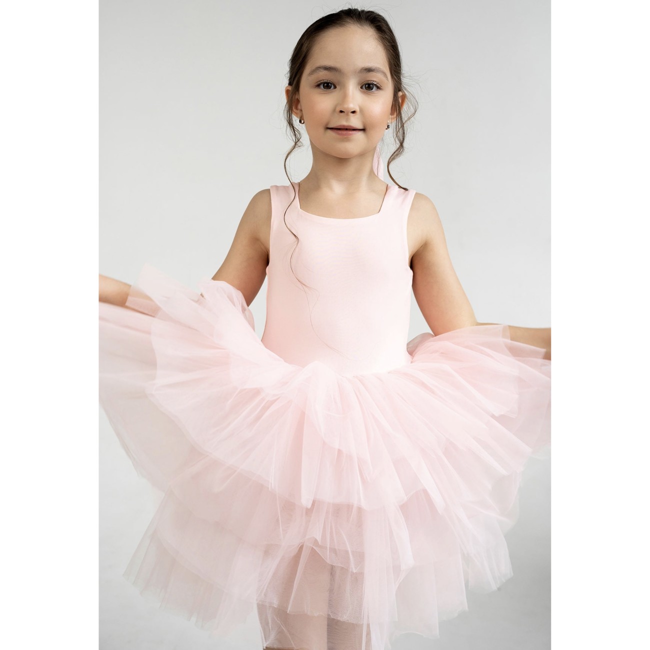 Jolie Pink Rose Tutu Dress