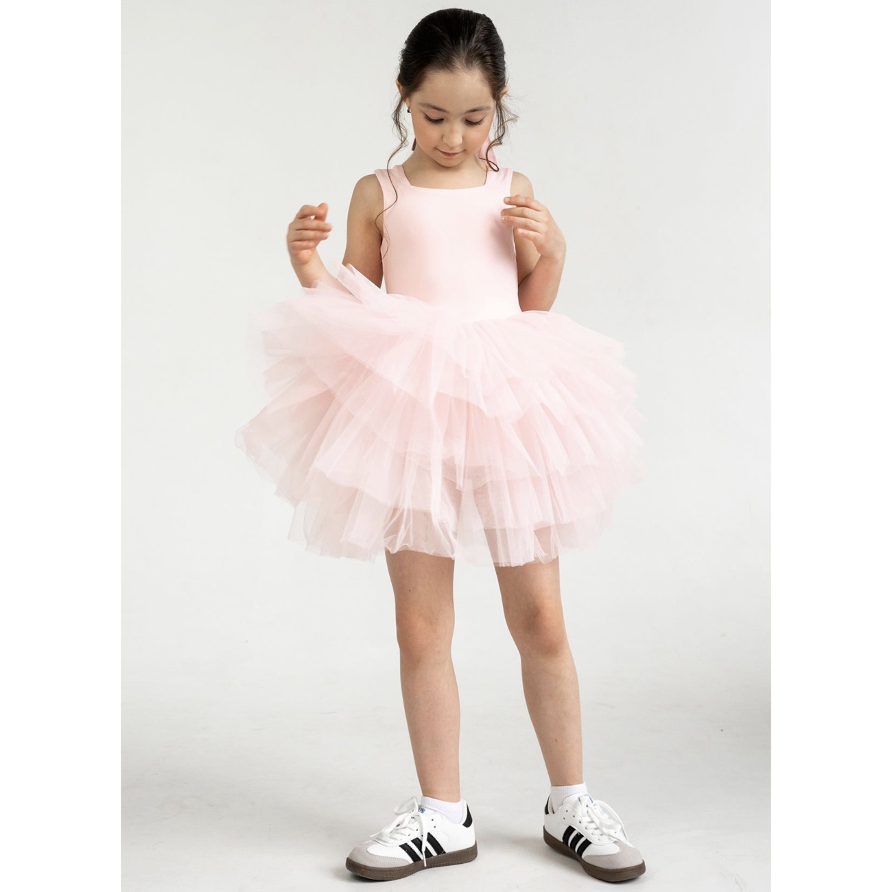 Jolie Pink Rose Tutu Dress