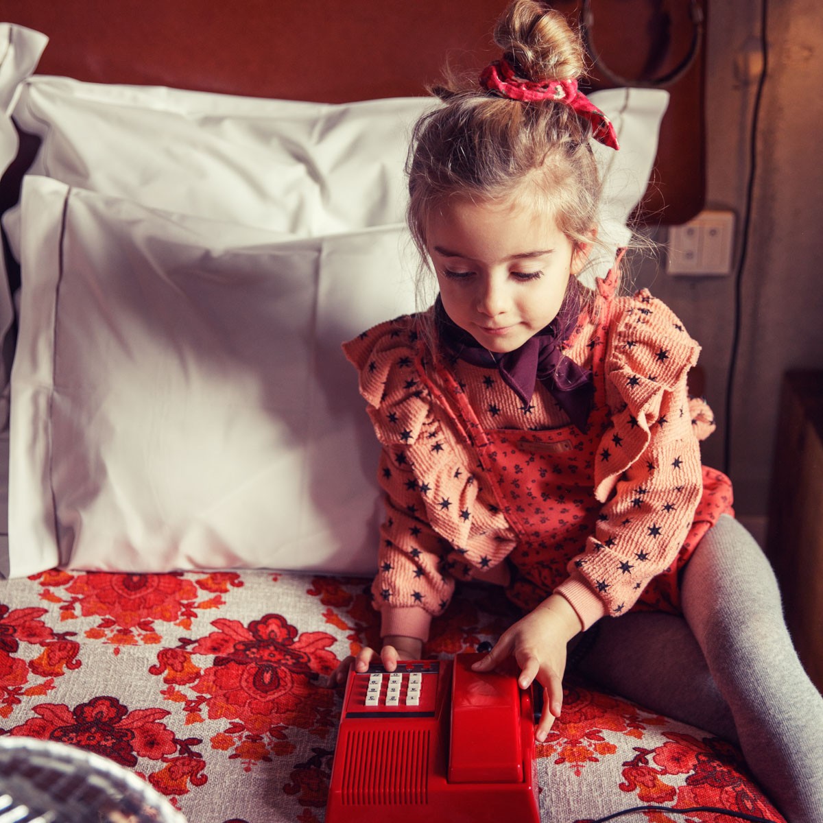 Sweatshirt Pink W/ Black Stars