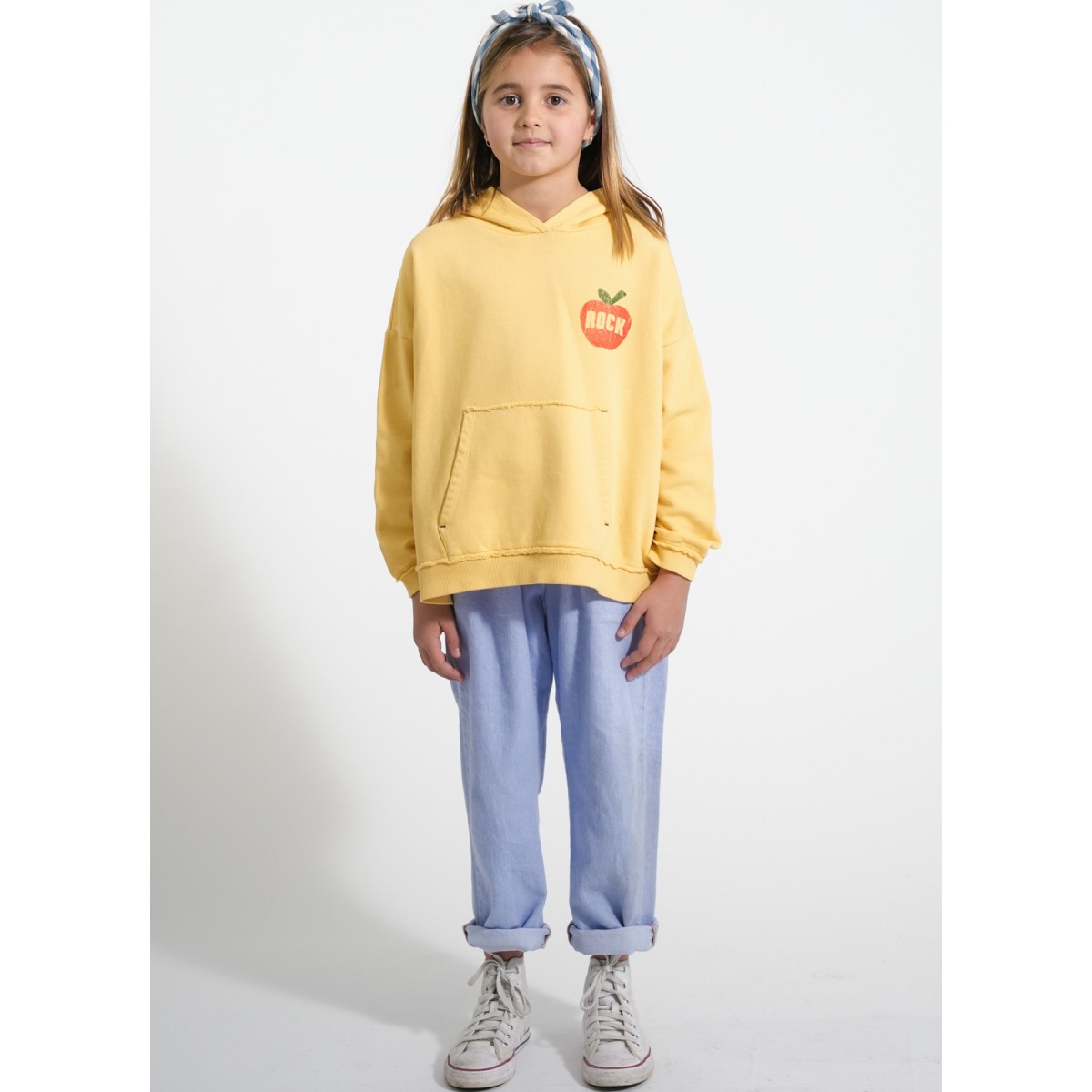 Hoodie Yellow W/  