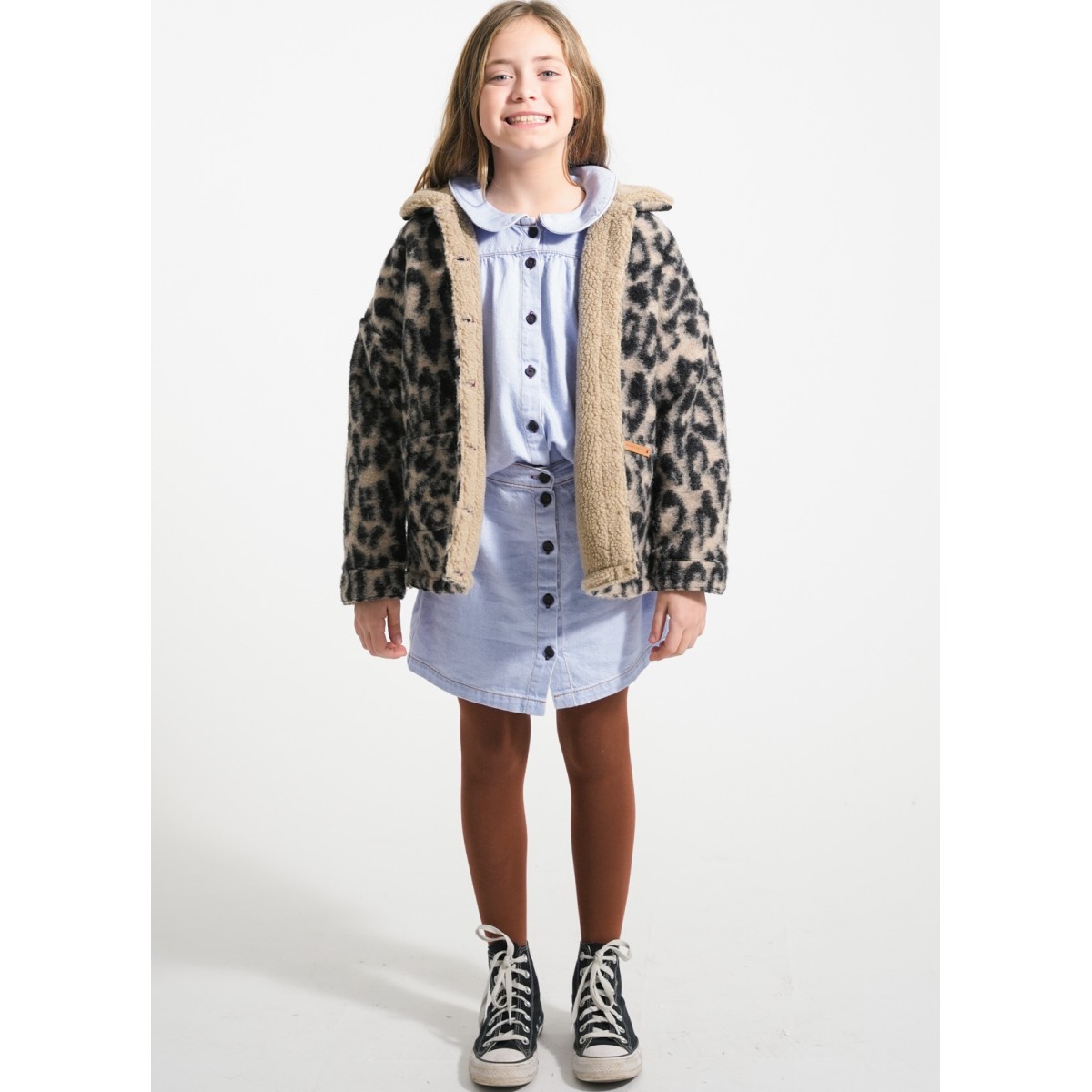 Jacket Ecru W/ Animal Print