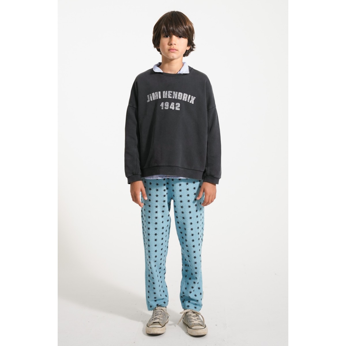 Sweatshir Faded Black W/ 