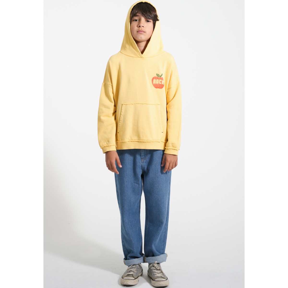Hoodie Yellow W/  