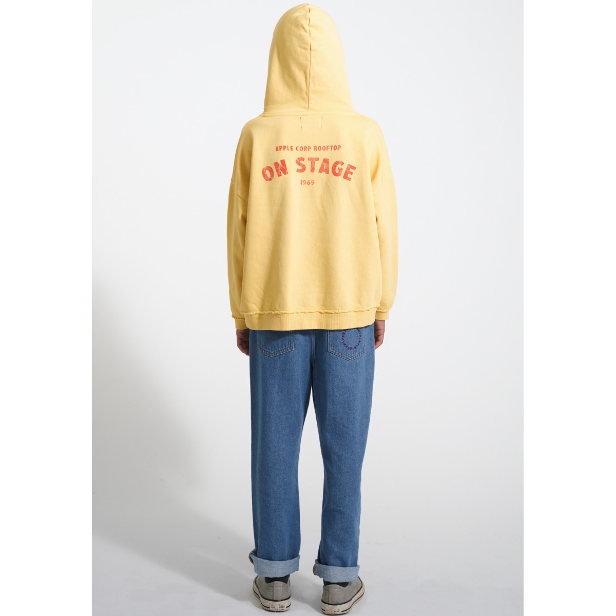 Hoodie Yellow W/  
