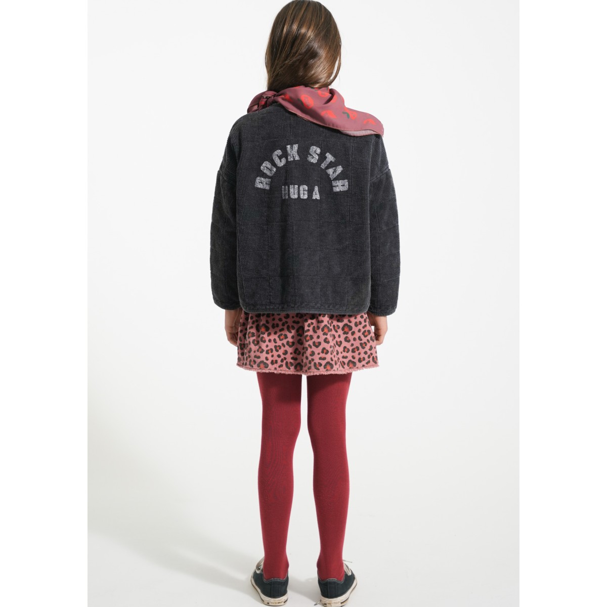 Paded Jacket Washed Black W/ 