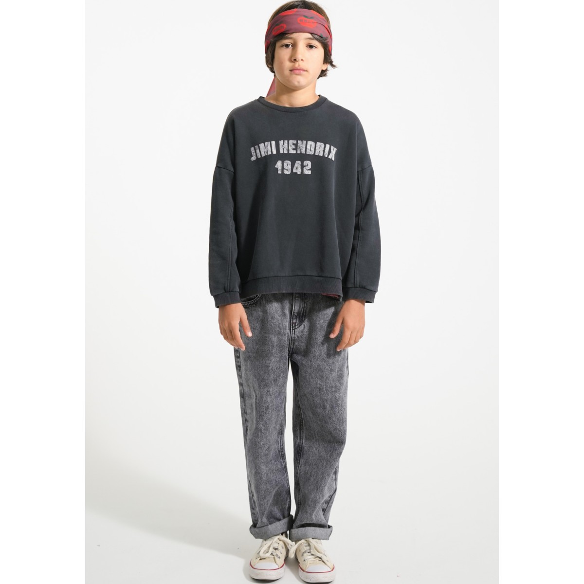 Sweatshir Faded Black W/ 