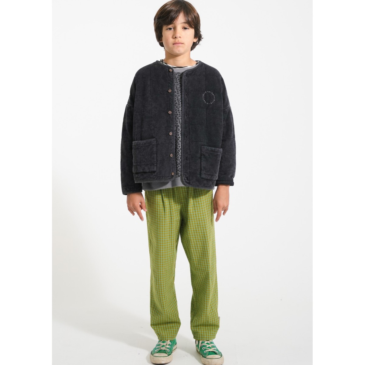 Paded Jacket Washed Black W/ 