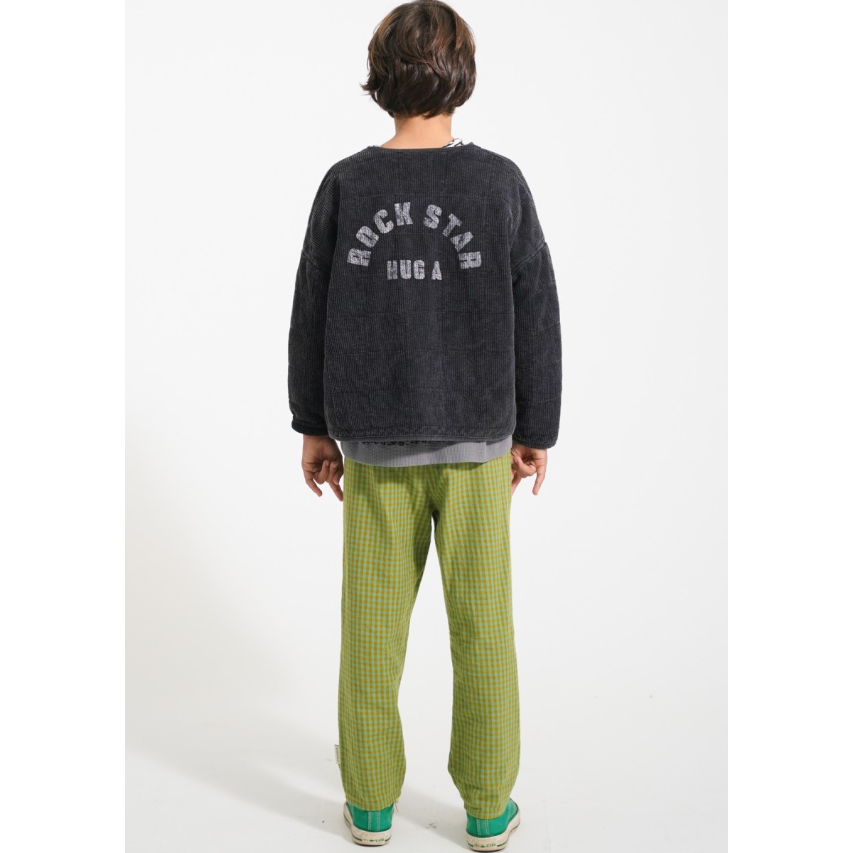 Paded Jacket Washed Black W/ 