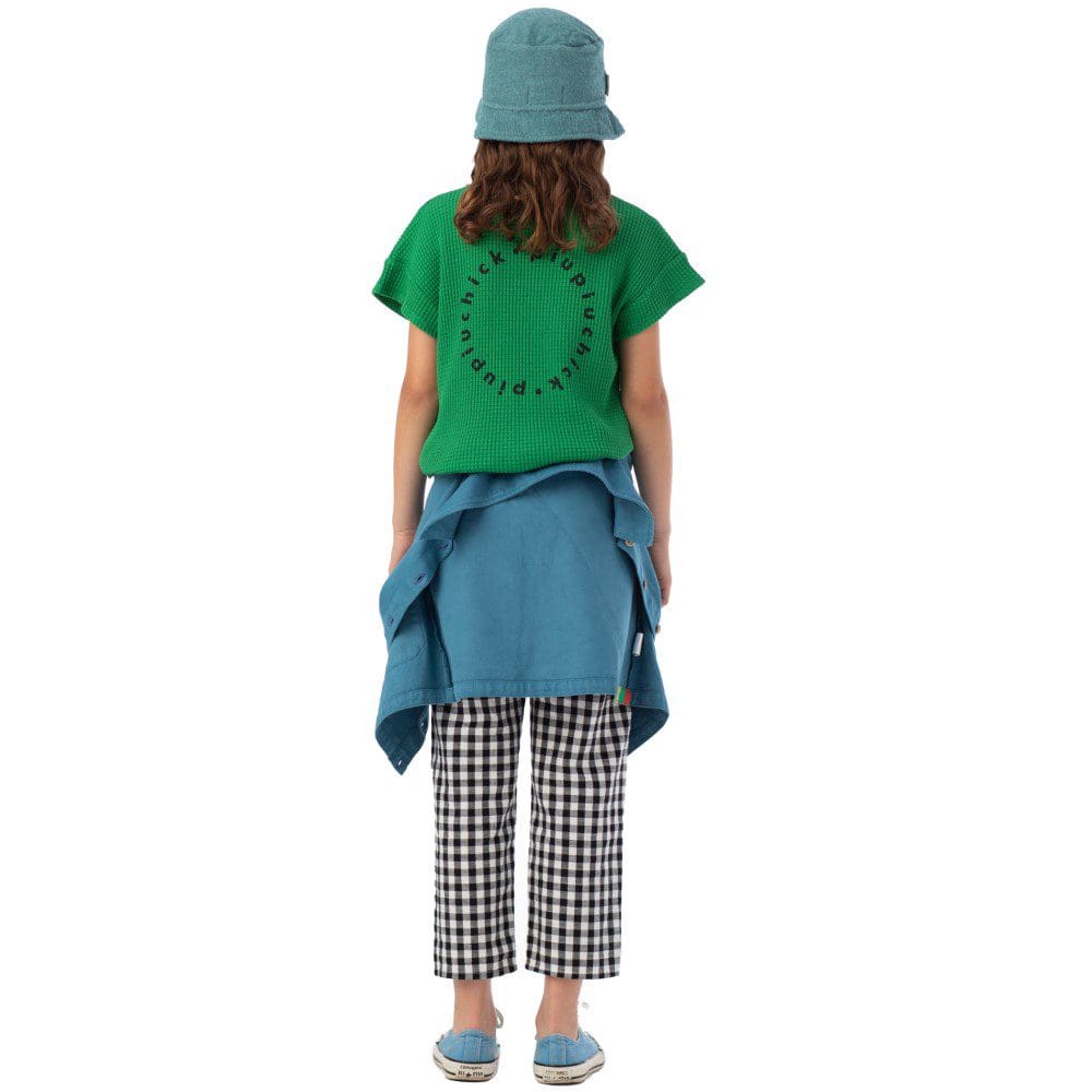 T-shirt | Green W/ Black Logo Print