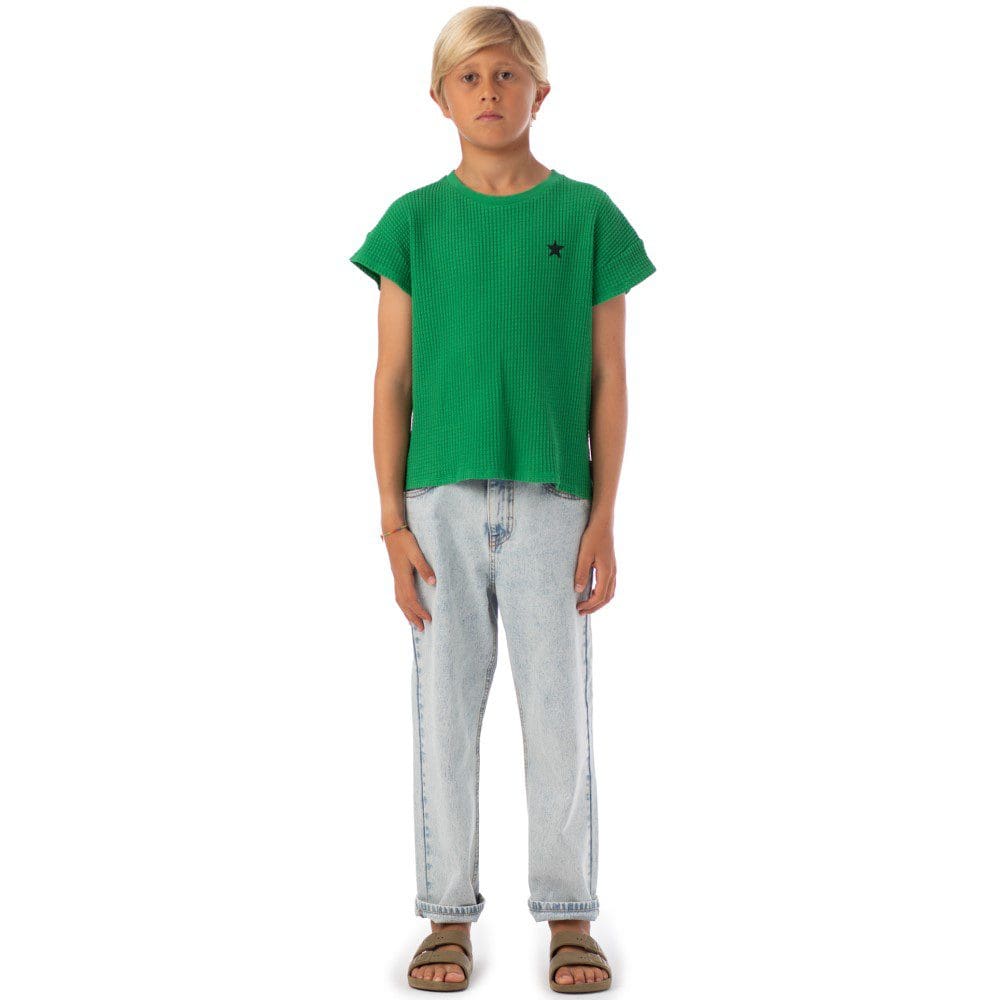 T-shirt | Green W/ Black Logo Print