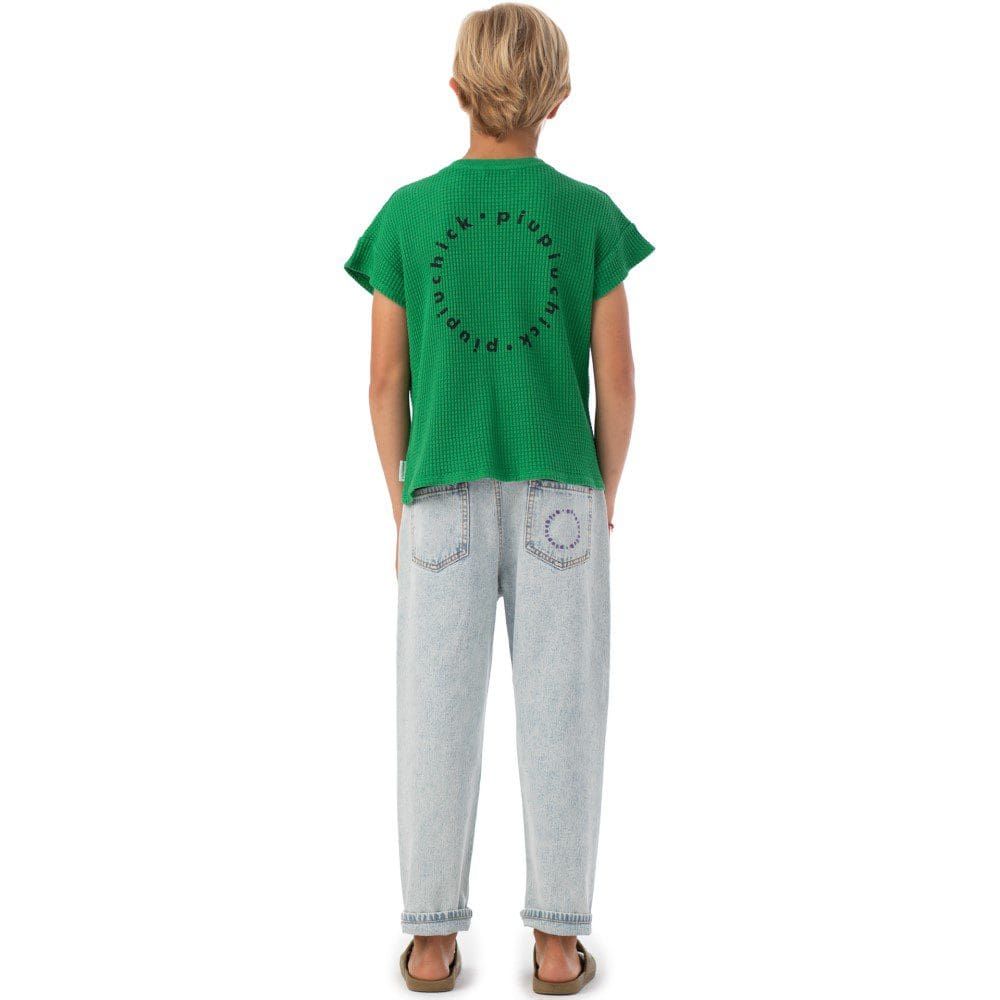 T-shirt | Green W/ Black Logo Print