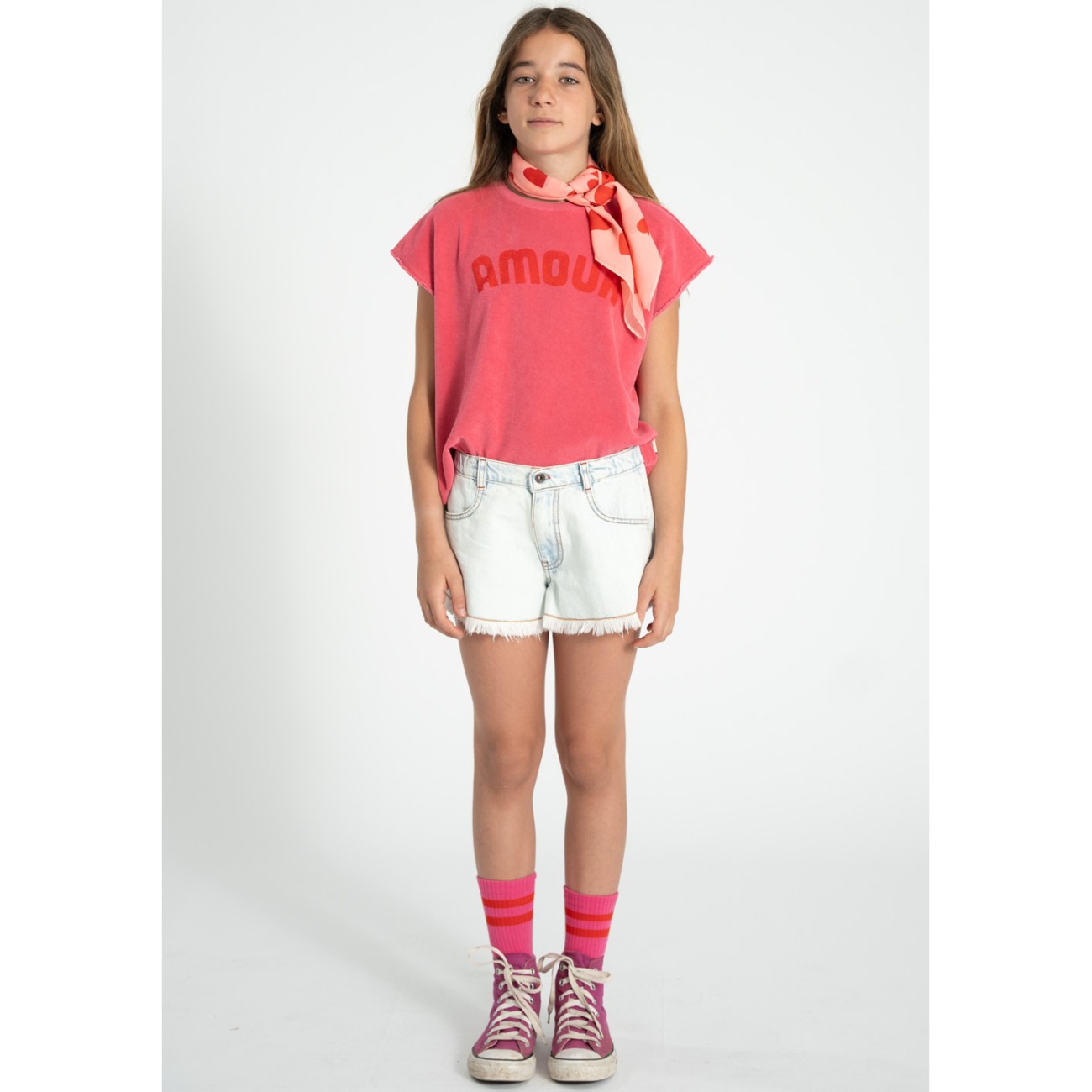 Sleeveless Top Pink  W/ 