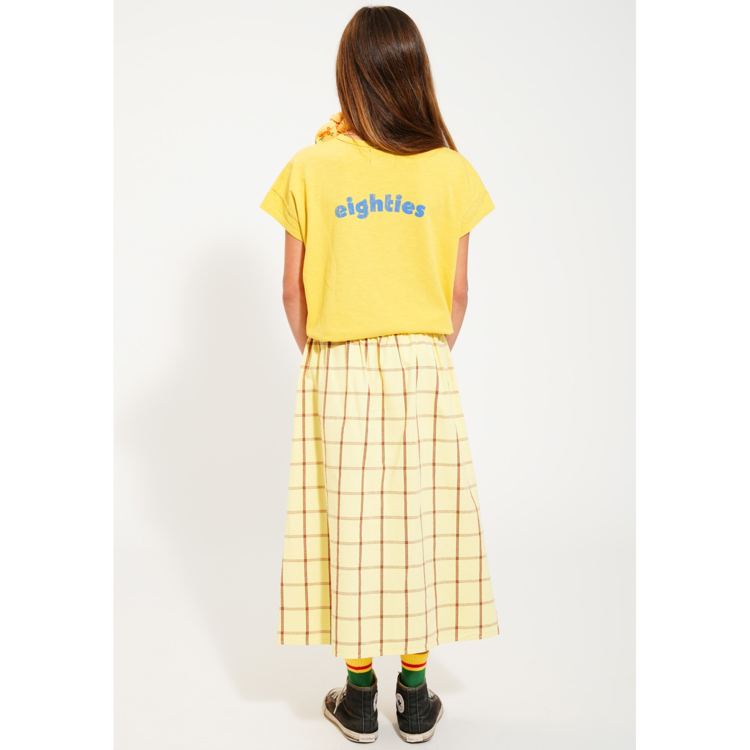 Tshirt | Yellow W/ Multicolor Wave Print