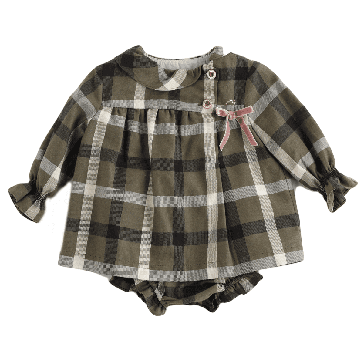 Kaki Green Shirt & Bloomer