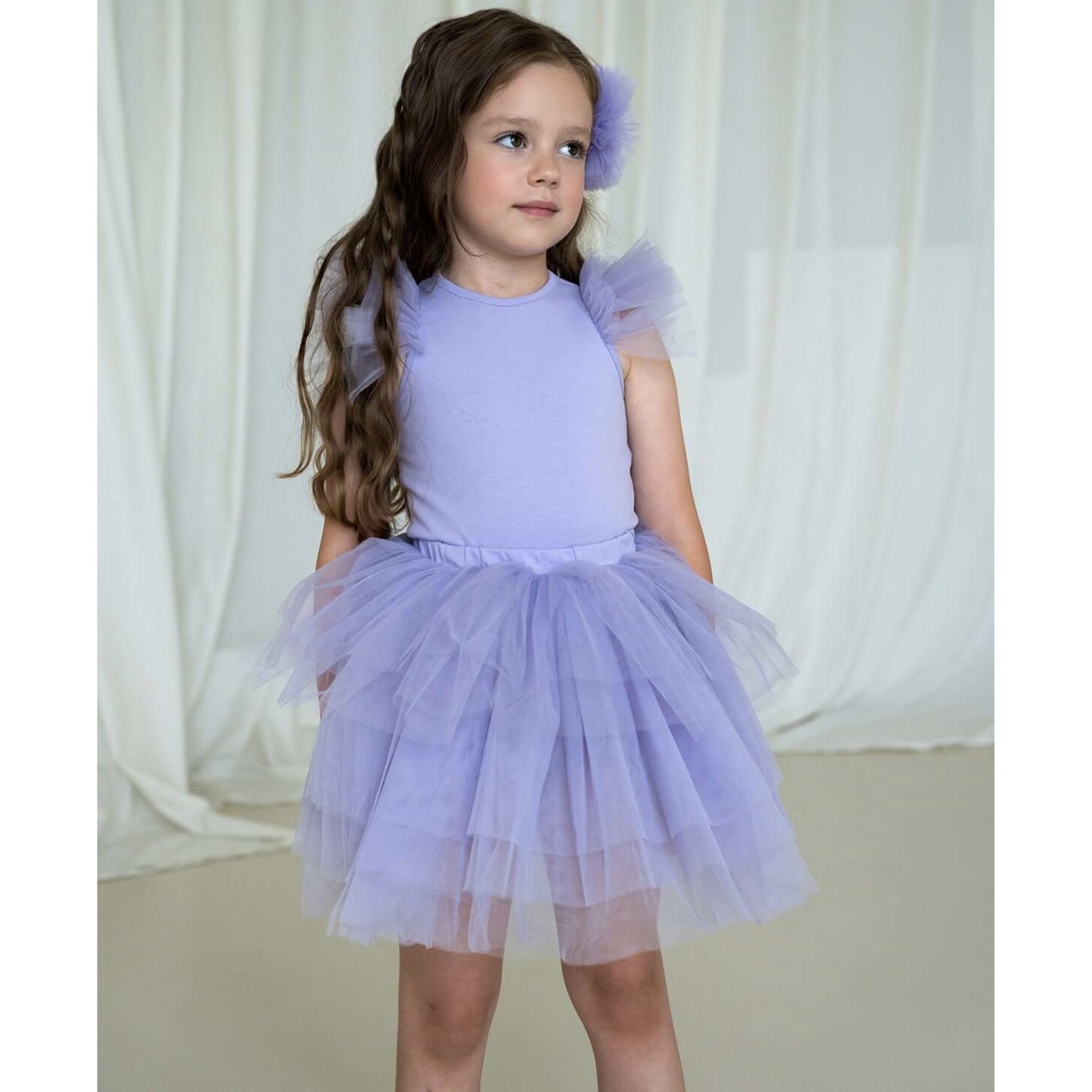 Breeze Purple Bloom Tutu Dress