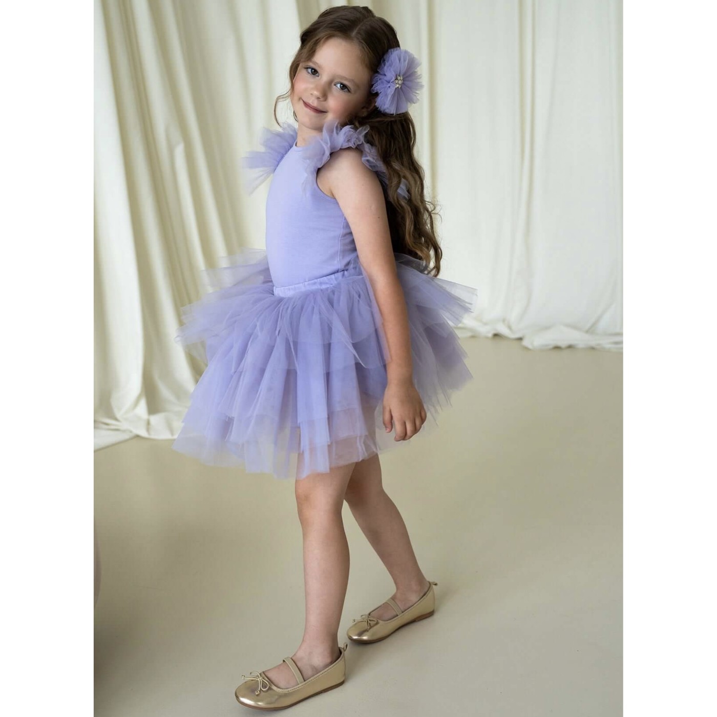 Breeze Purple Bloom Tutu Dress