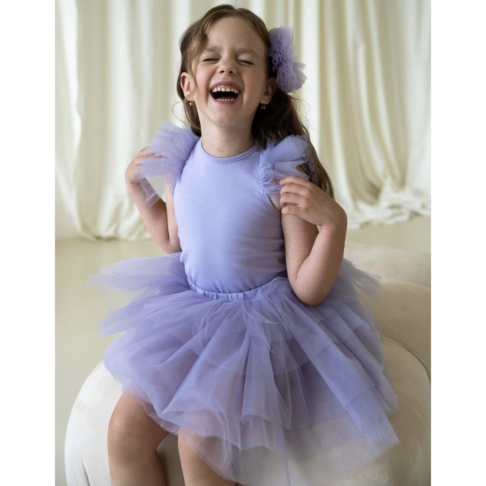 Breeze Purple Bloom Tutu Dress
