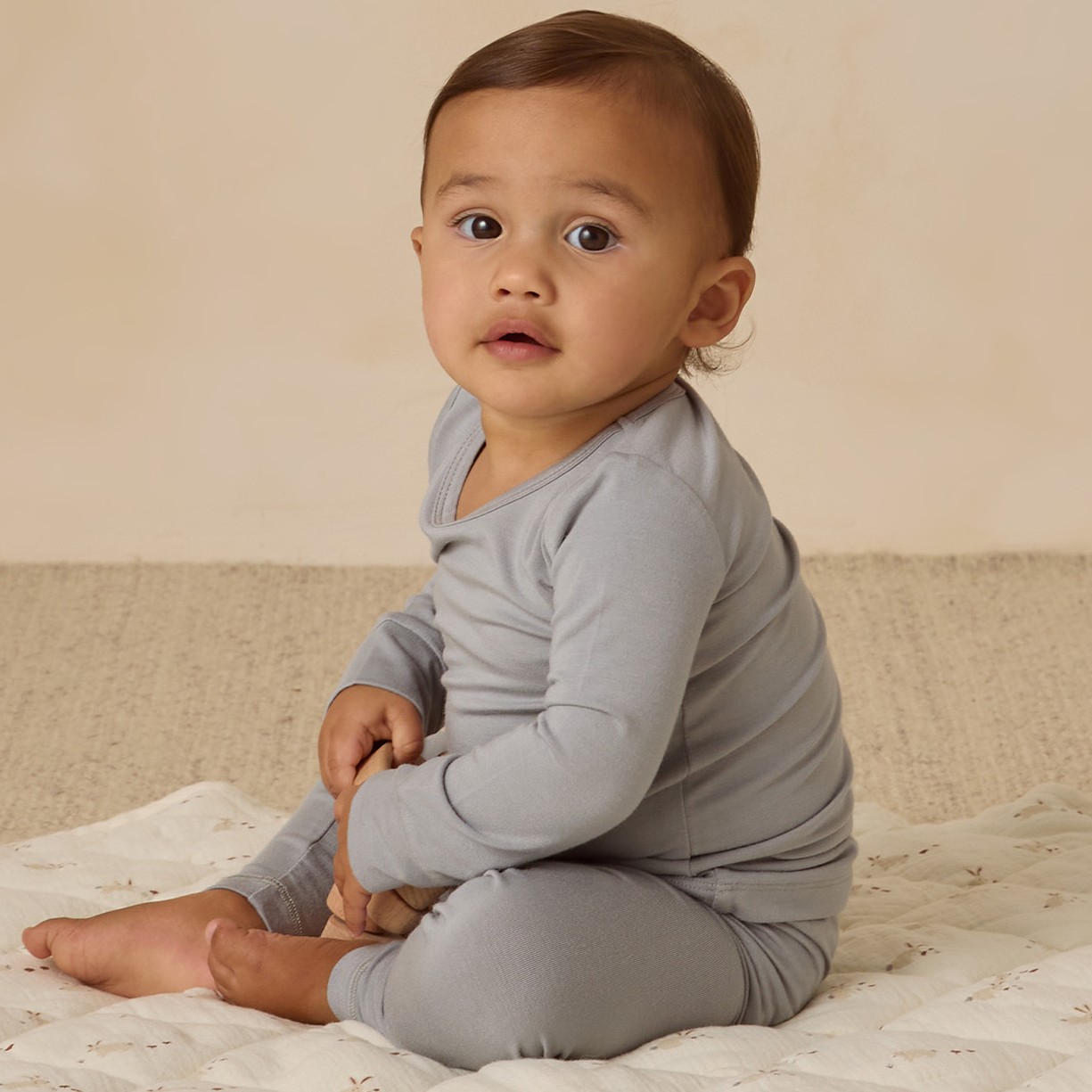 Bamboo Pajama Set Steel Blue