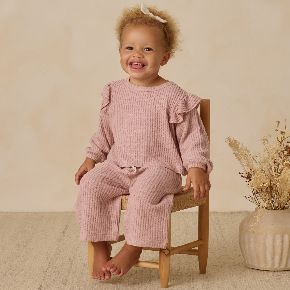 Ruffle Cozy Set Rose