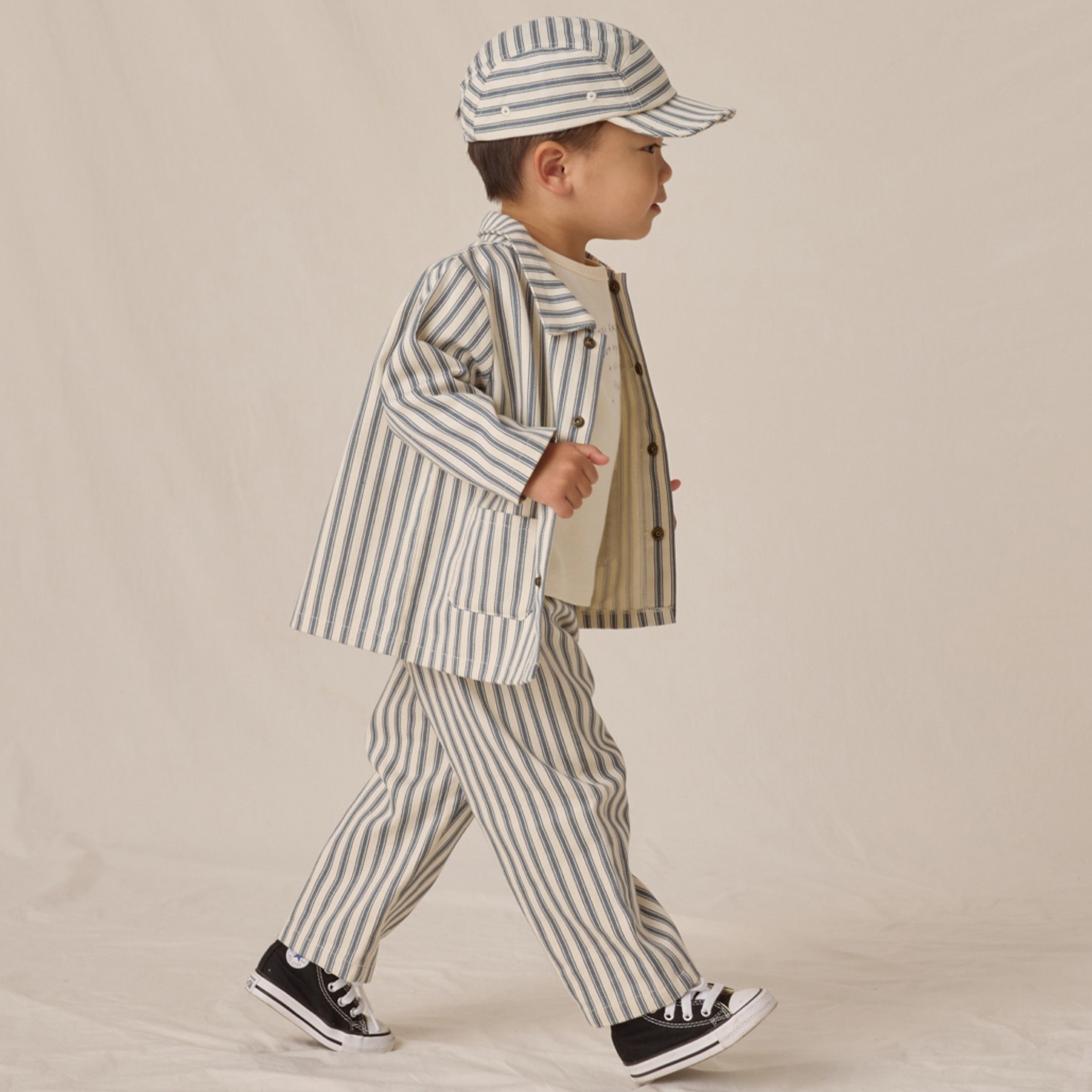 Utility Jacket & Grayson Pant Ocean Pinstripe