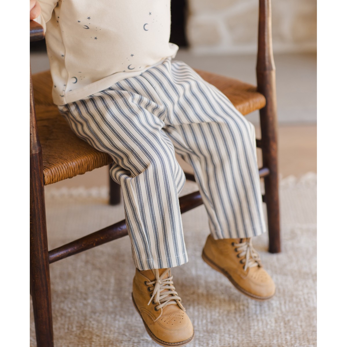 Utility Jacket & Grayson Pant Ocean Pinstripe