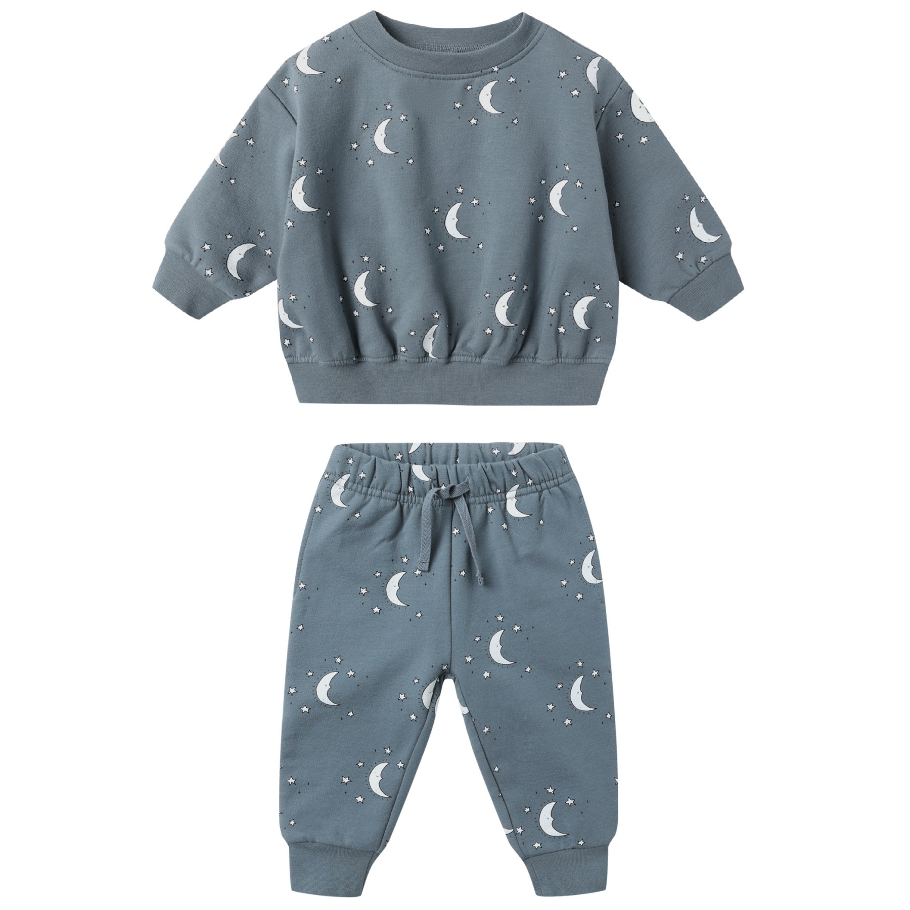 Relaxed Fleece Sweatshirt & Relaxed Fleece Sweatpant Silver Moons