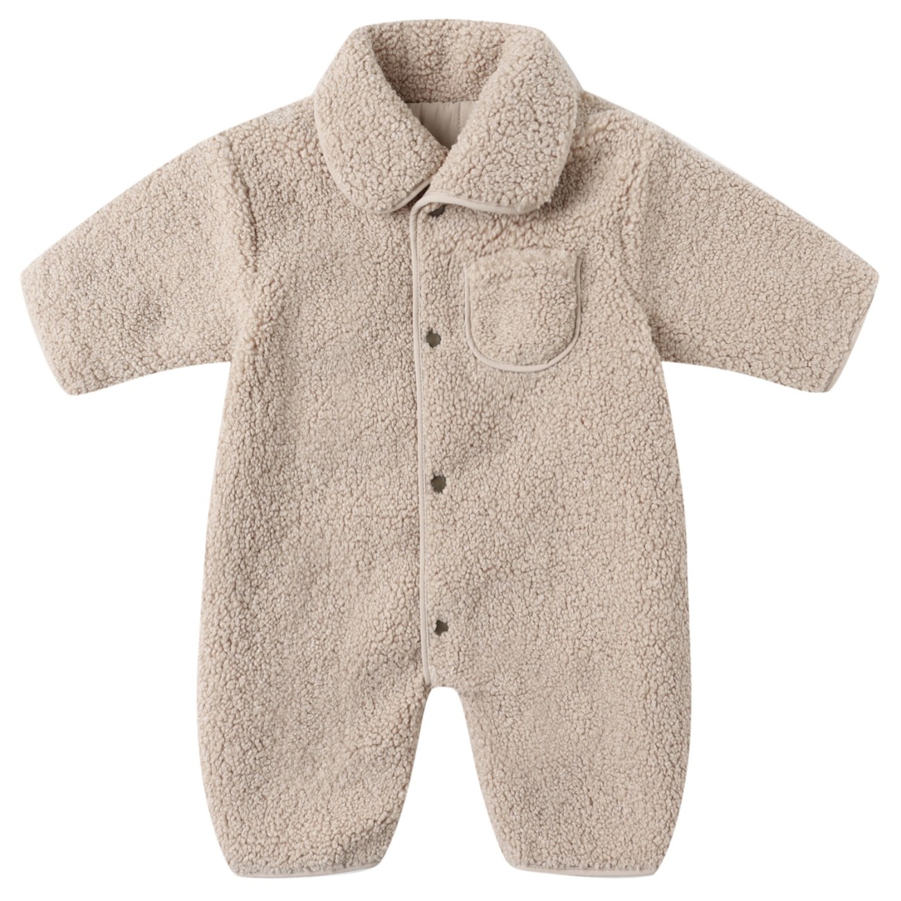 REVERSIBLE Shearling Jumpsuit Oat