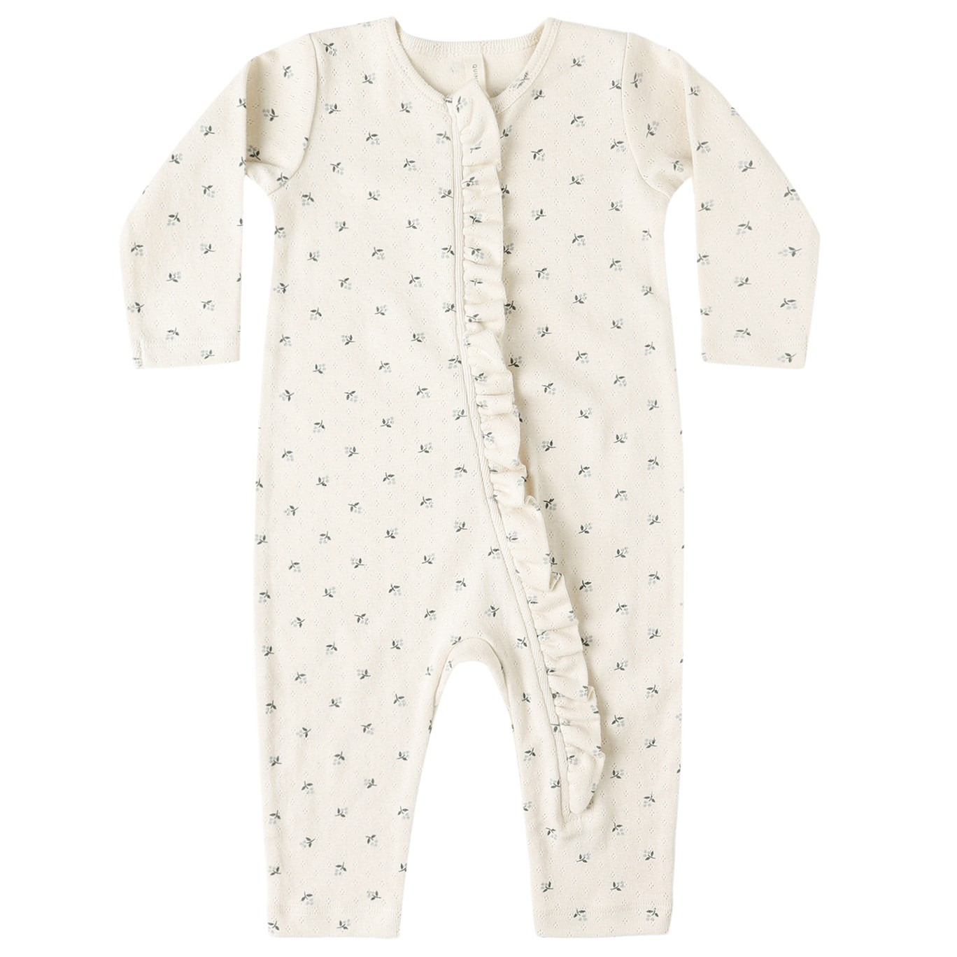 Ruffle Jumpsuit Blue Ditsy