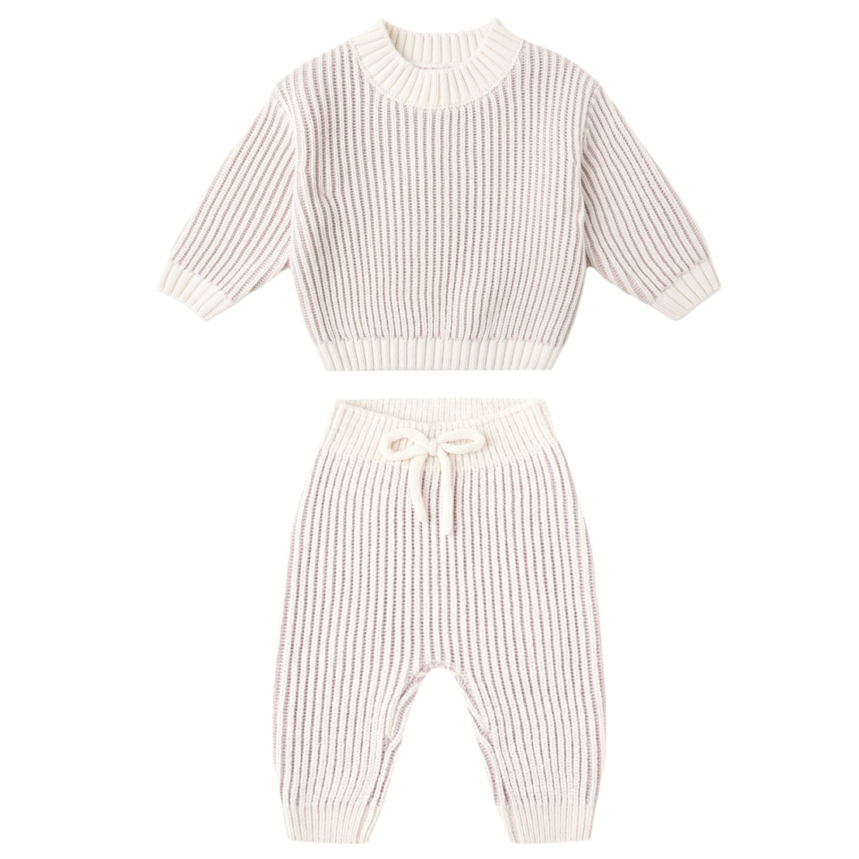 Relaxed Knit Sweater & Pant Lilac