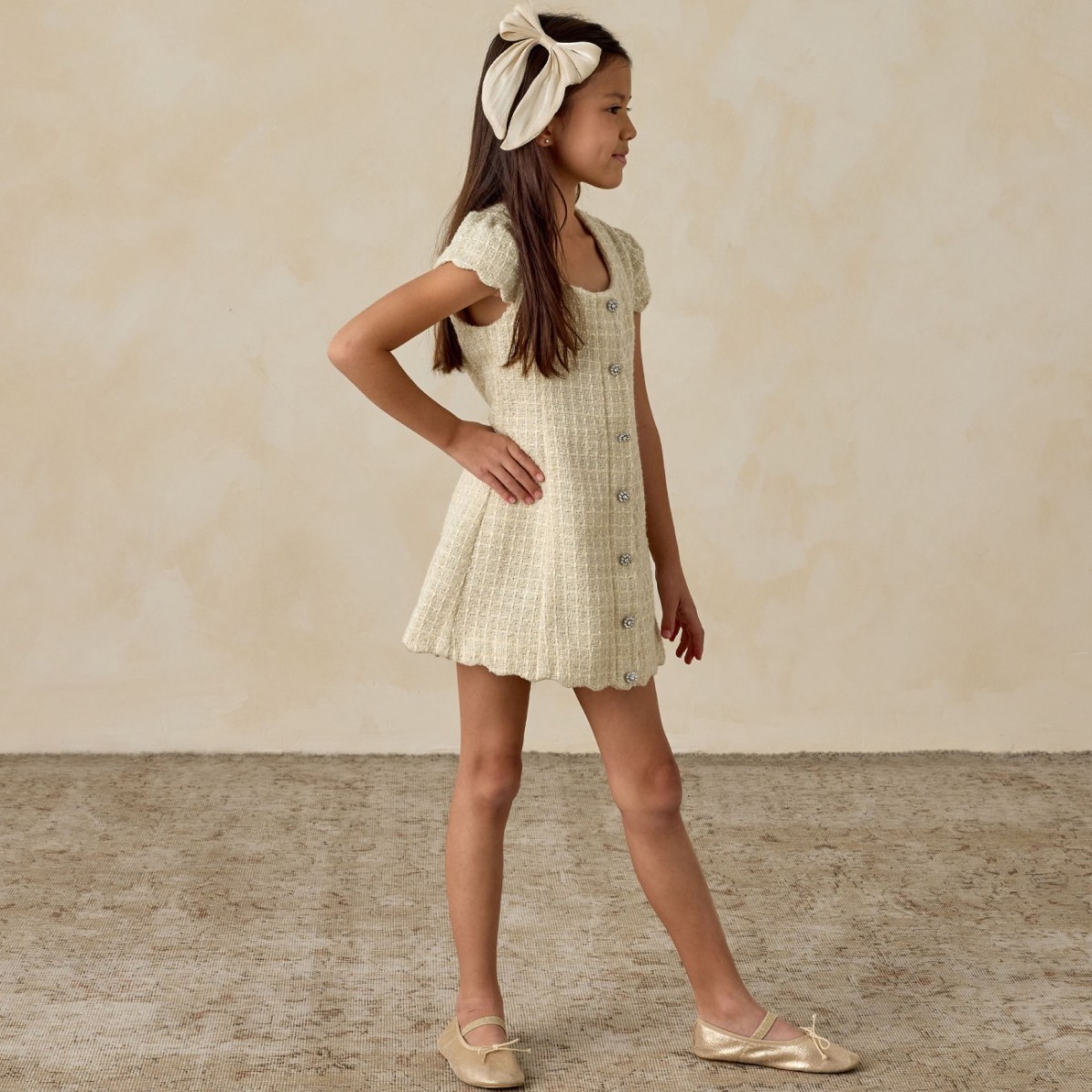 Gabrielle Dress Ecru