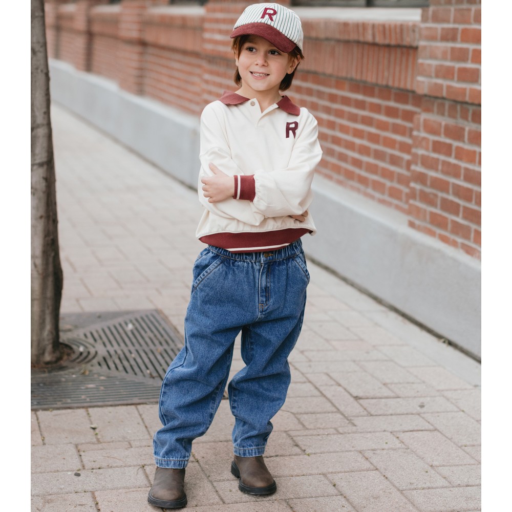 Collared Sweatshirt Natural