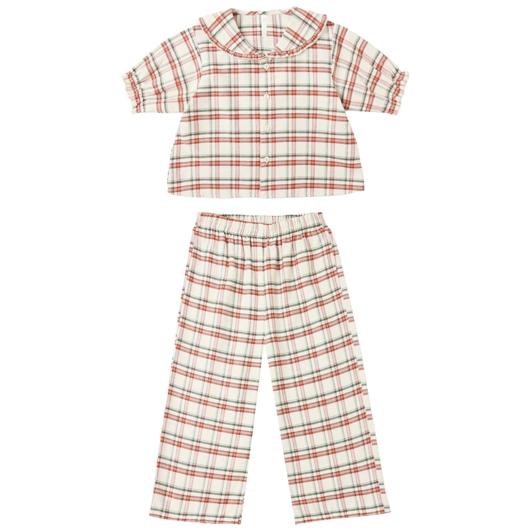 Ruffle Pajamas Holiday Flannel