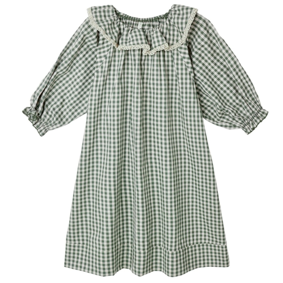 Girl's Nightgown Evergreen Gingham