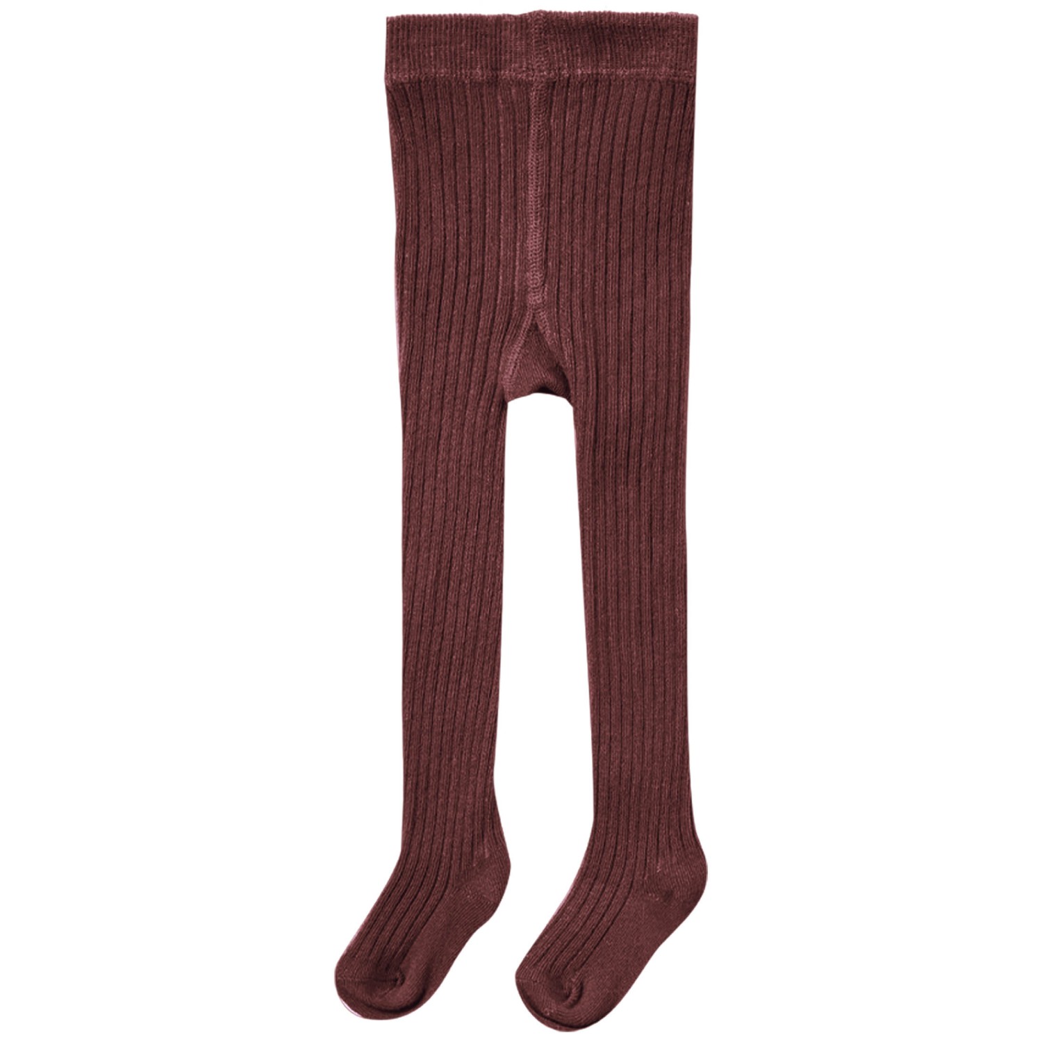 Ribbed Tights Burgundy