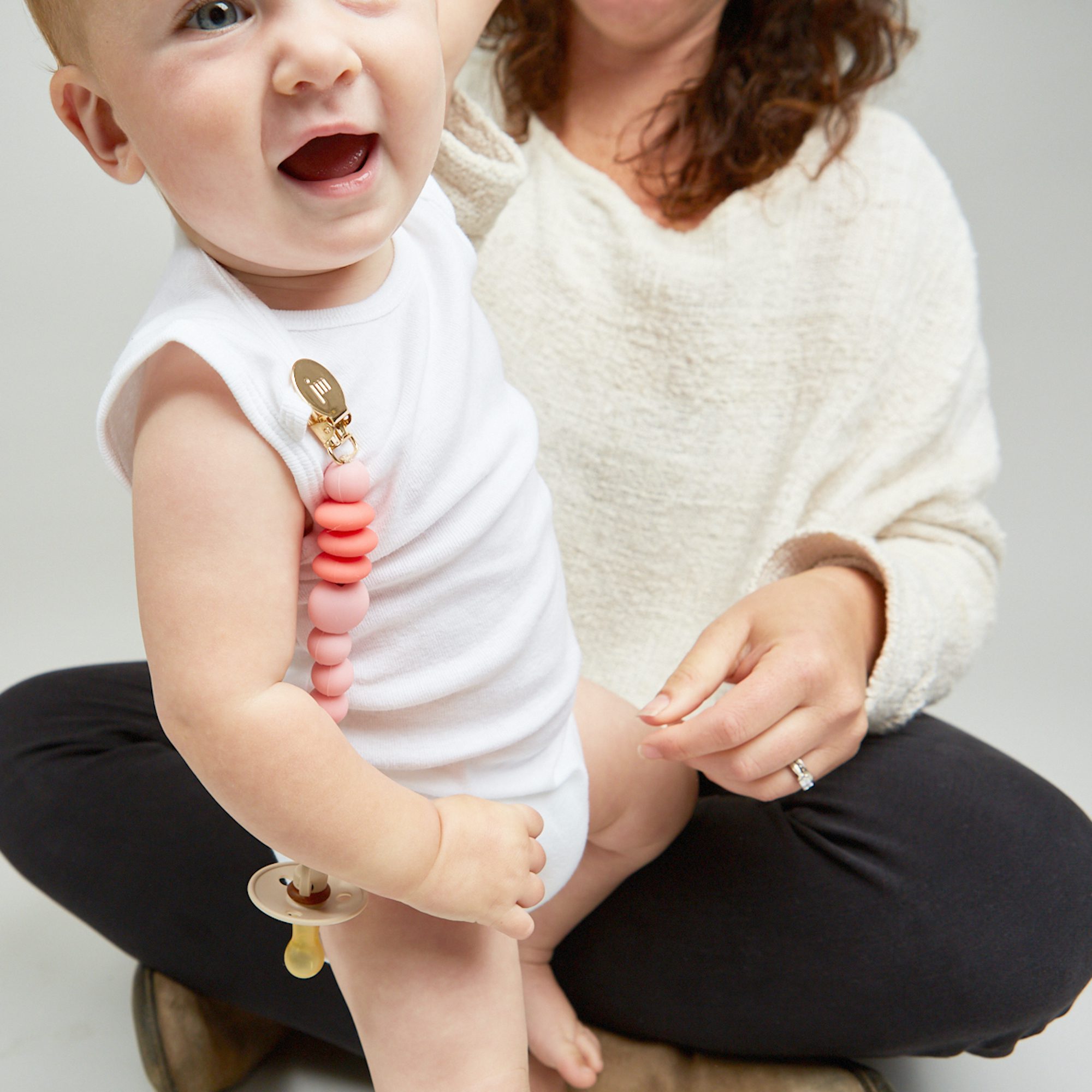 MINI Rose Pacifier Clip