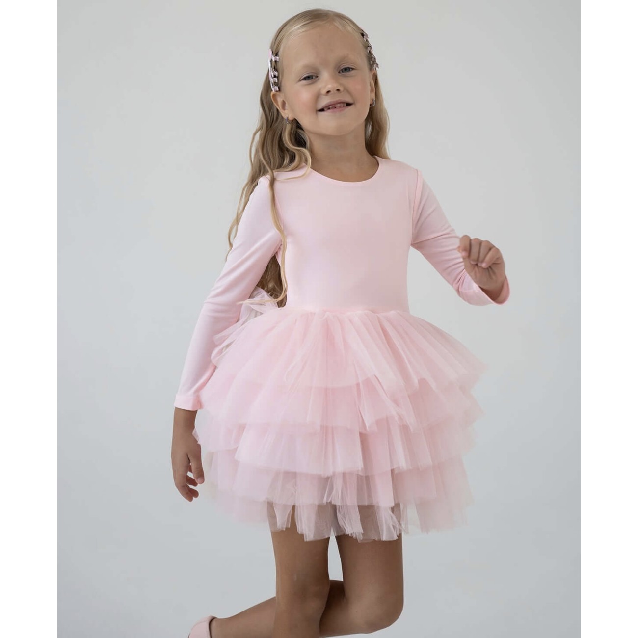 Loly Pink Roses Tutu Dress