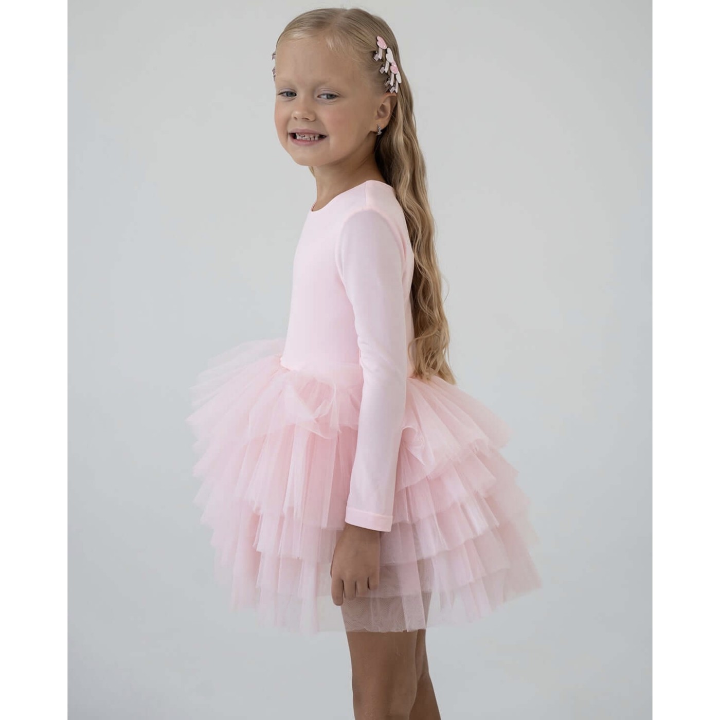 Loly Pink Roses Tutu Dress