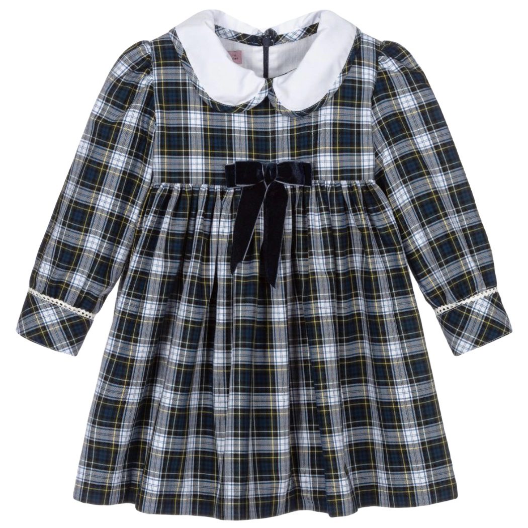 Blue & Green Tartan Dress