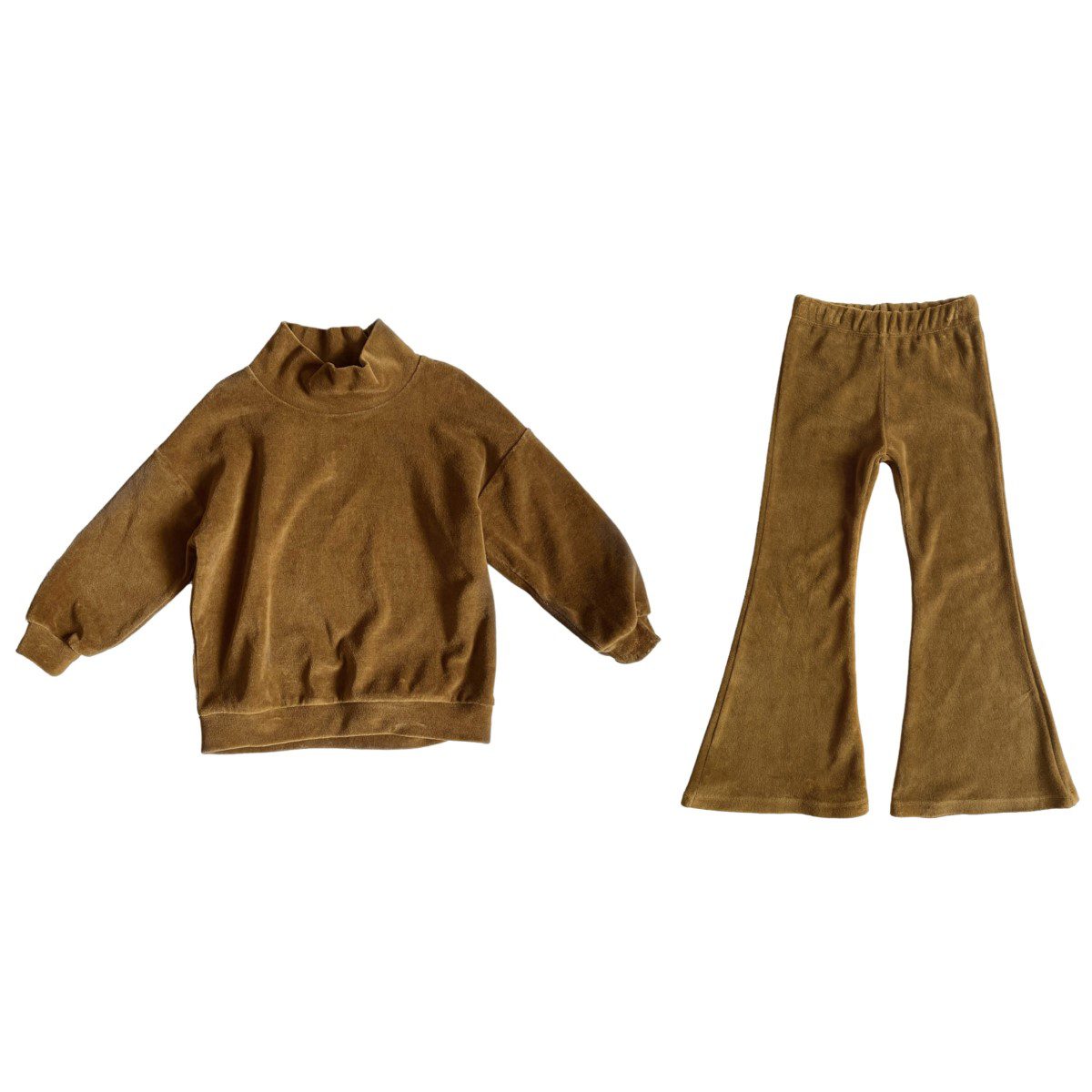 The Velvet Sweater & Velvet Flare | Bronze