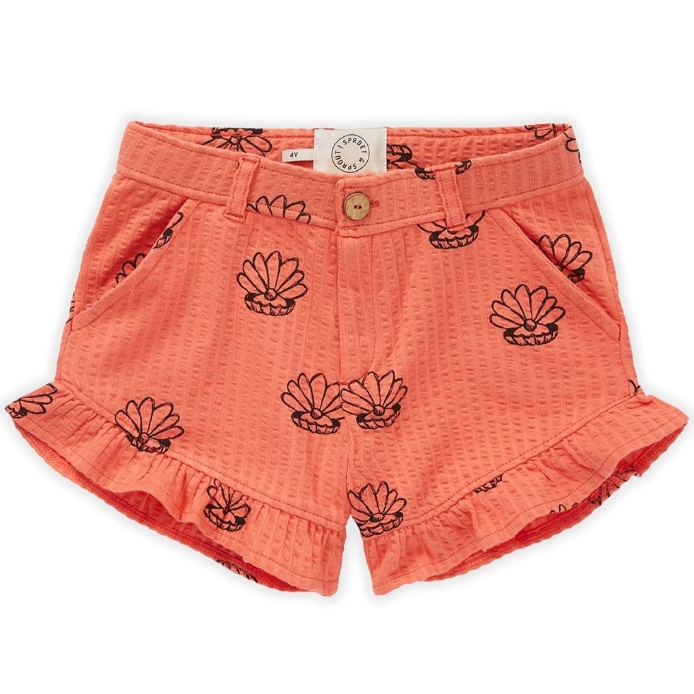 Ruffle Short Set Print