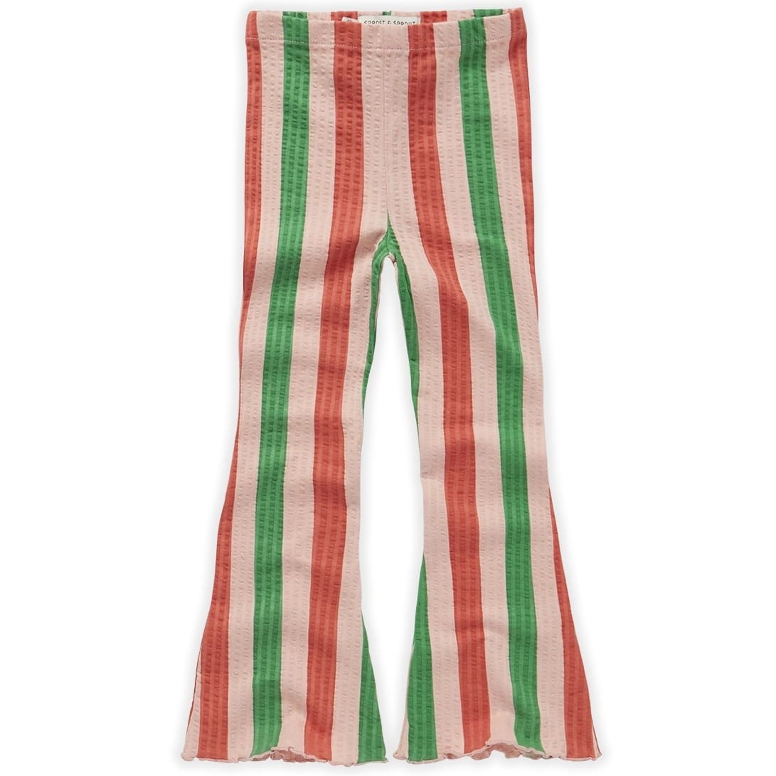 Flare Leggings Stripe Print