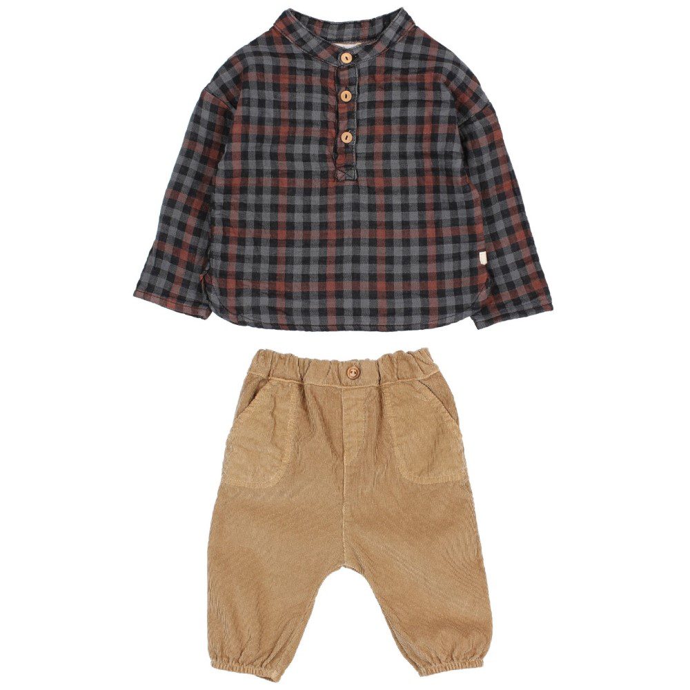 BB Country Shirt & Soft Velour Pants