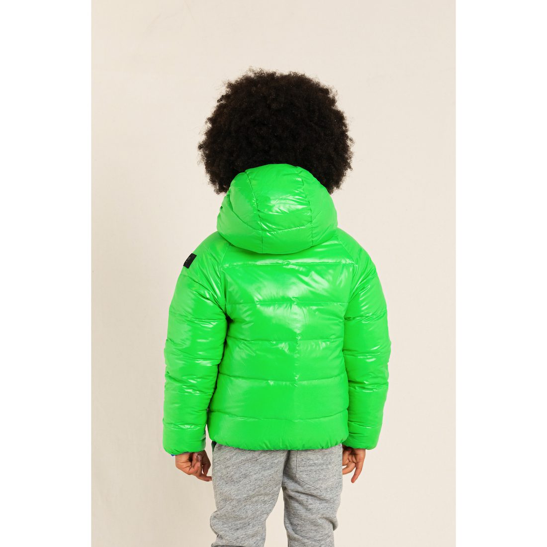 Snowscout REVERSIBLE Happy Green Colorblock Down Jacket