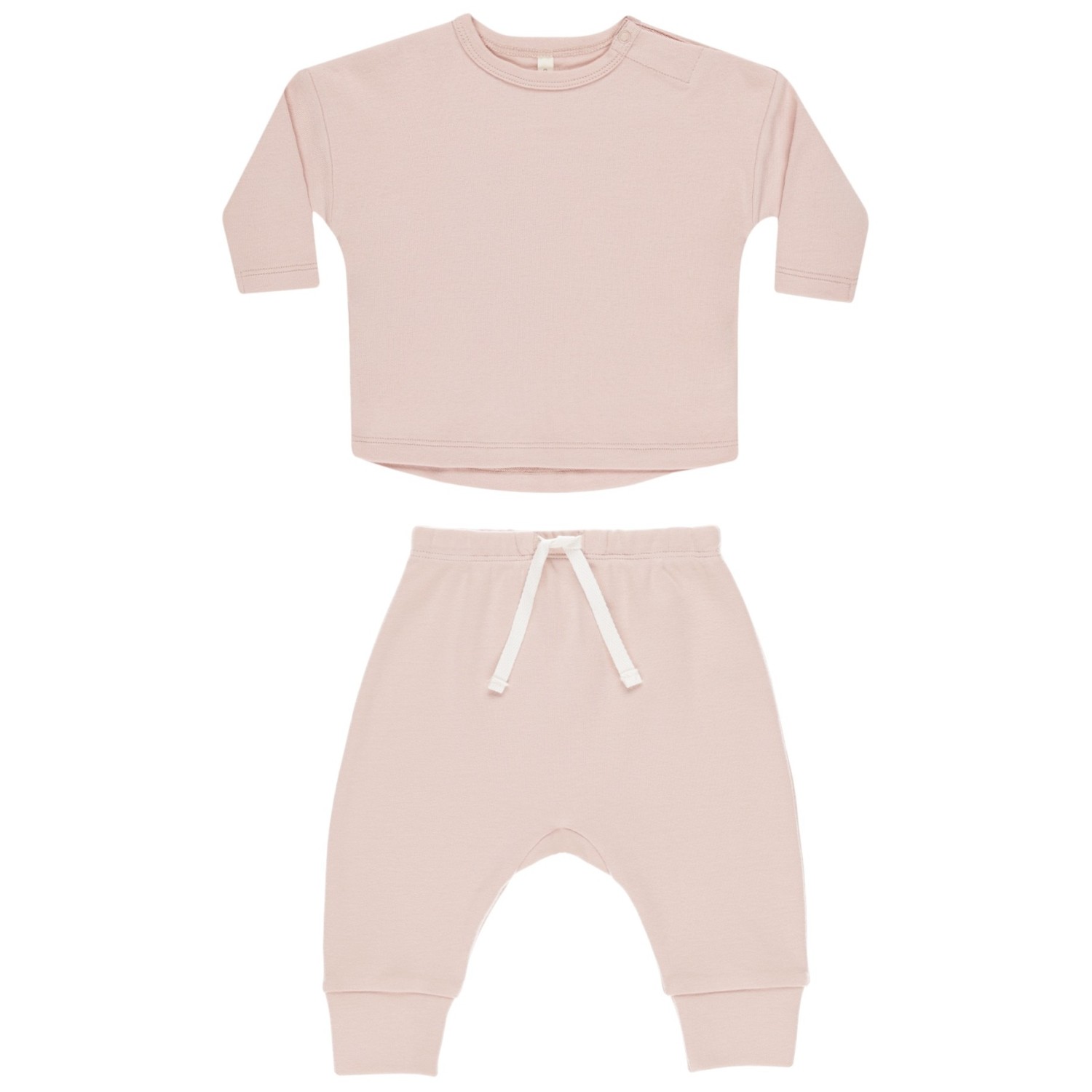 Long Sleeve Tee & Drawstring Pant | Bubblegum